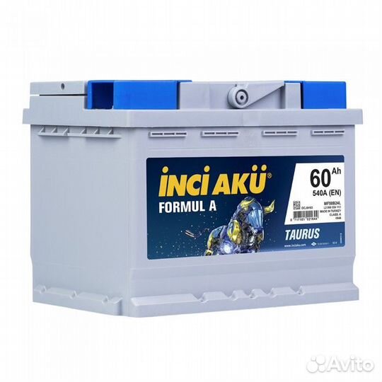 Аккумулятор Inci AKU Formul A 60L прям. пол. 60 Ач