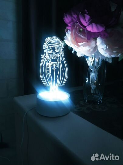 3d ночник из акрила