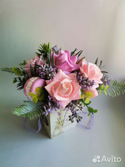Букет цветов из мыла