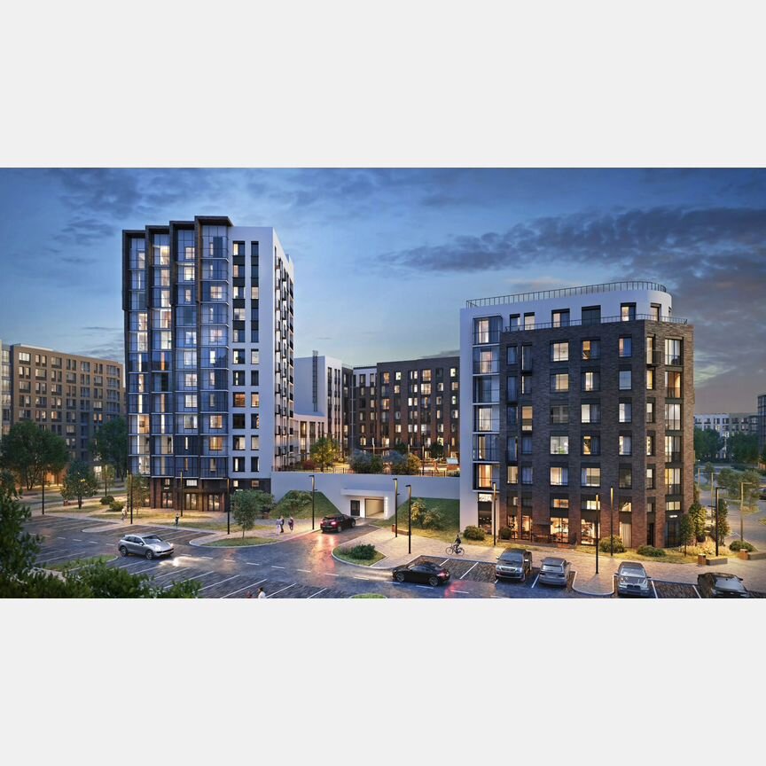 2-к. квартира, 61,7 м², 3/12 эт.