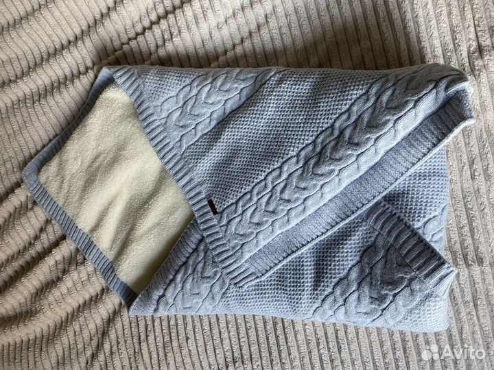 Плед конверт на выписку для новорожденного