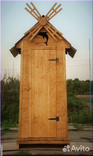 Уличный туалет деревянный TVP571
