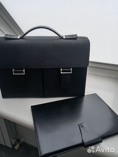 Мужской кожаный портфель dupont