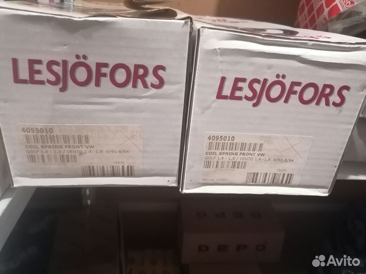 Передние пружины гольф 3