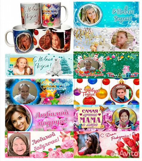 Фото печать на кружках, футболках