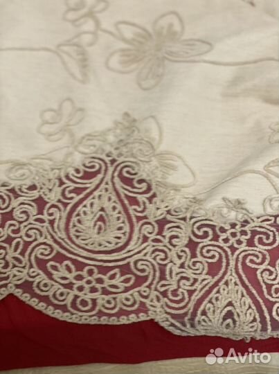 Покрывало и 2 подушки беж хлопок