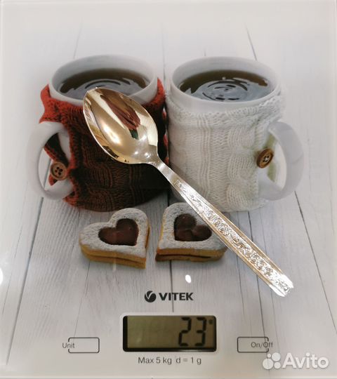 Мельхиоровые чайные ложки СССР 6 шт