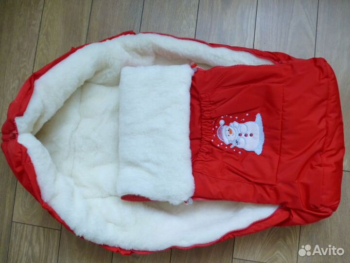 Новый Зимний прогулочный конверт на меху