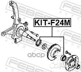 Подшипник ступицы nissan cabstar F24M 2006- KIT