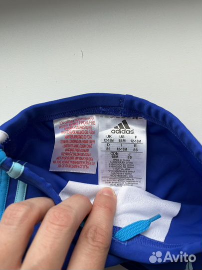 Новые детские плавки adidas 86