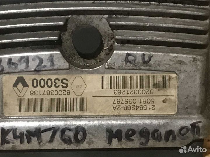 Эбу мозги двс K4M760 Renault Megane Scenic 2 МКПП