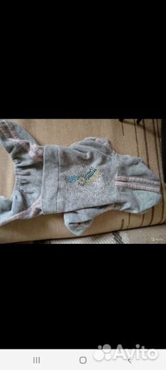 Велюровый костюм разм.S для собачки