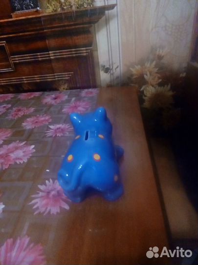 Керамическая глиняная копилка кошечка