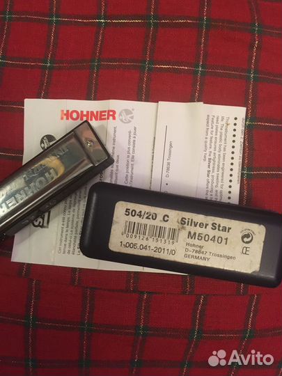 Губная гармошка hohner silver star