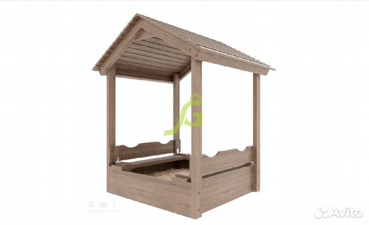 Песочница детская деревянная с крышкой