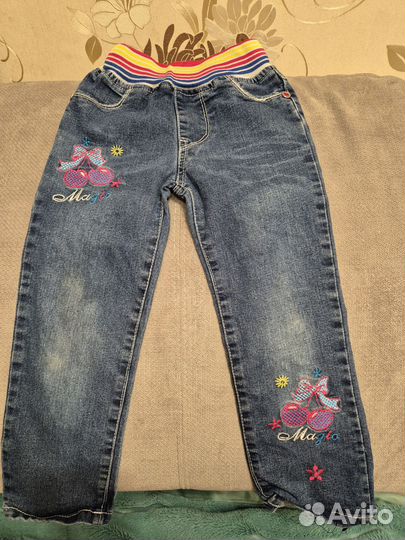 Джинсы для девочки 104