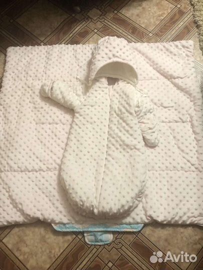 Конверт на выписку для девочки зима