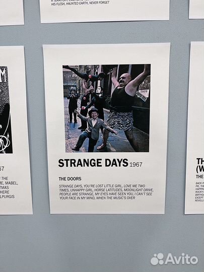 Постеры А3 с обложками альбомов