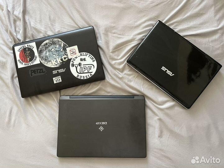 Ноутбуки asus K53E, asus F80S, dexp CLV-950-PND