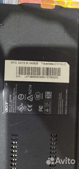 Ноутбук acer на запчасти