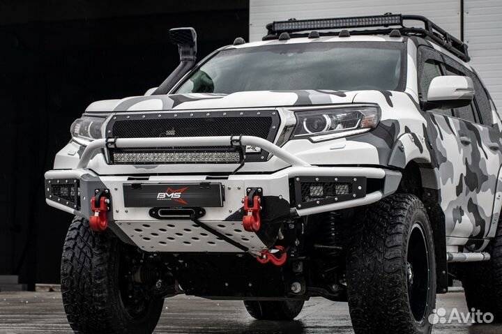 Бампер передний BMS alfa Toyota Prado 150 2018-23