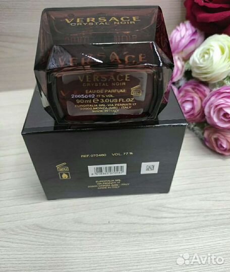 Versace crystal noir 90 ml новые