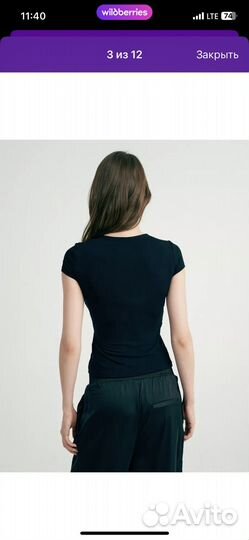 Футболка топ черная новая