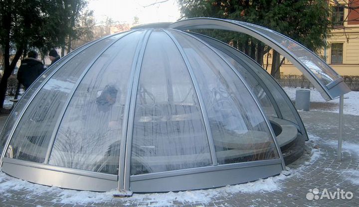 Зенитные фонари стеклянные