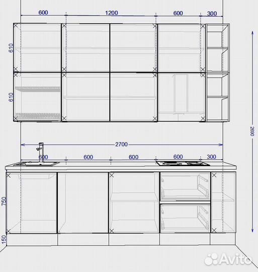 Встроенная кухня от производителя