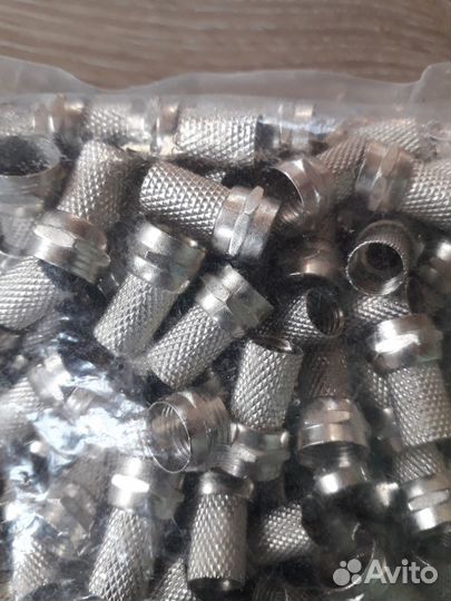 Переходник F-гнездо - F гнездо (бочка) металл