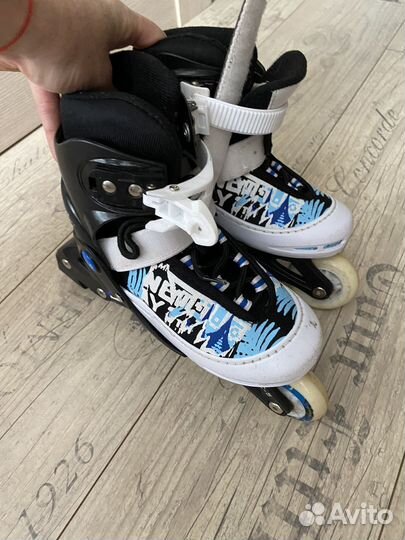 Роликовые коньки детские бу раздвижные 26-29