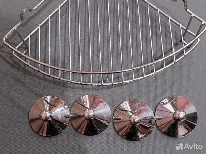 Угловая полка для ванной