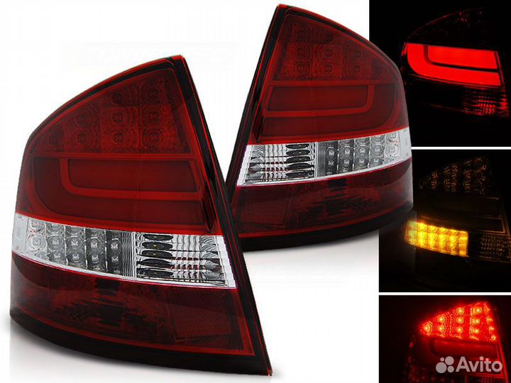Skoda Octavia 2 (04-12) LED фонари седан ldsk11