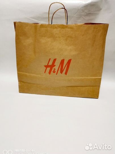 Бумажный пакет h&m большой