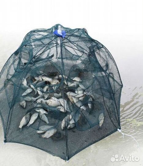 Раколовка для ловли раков и рыбы 8 входов