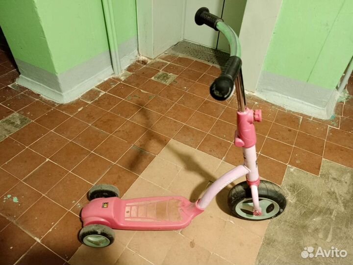 Самокат детский трехколесный бу