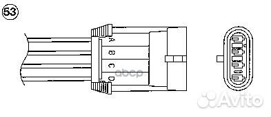 Датчик кислородный R OTA7L3C4 0431 NGK