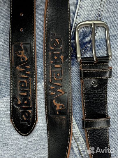 Ремень кожаный Wrangler