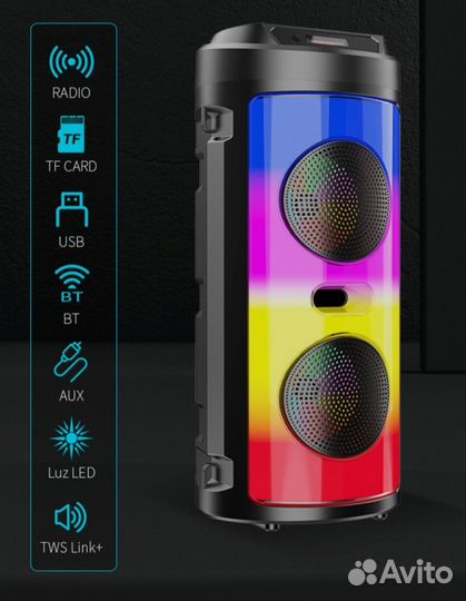 Мощная блютуз колонка на аккумуляторе