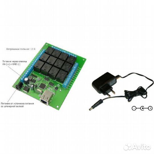 Интернет реле 12 каналов Laurent-112