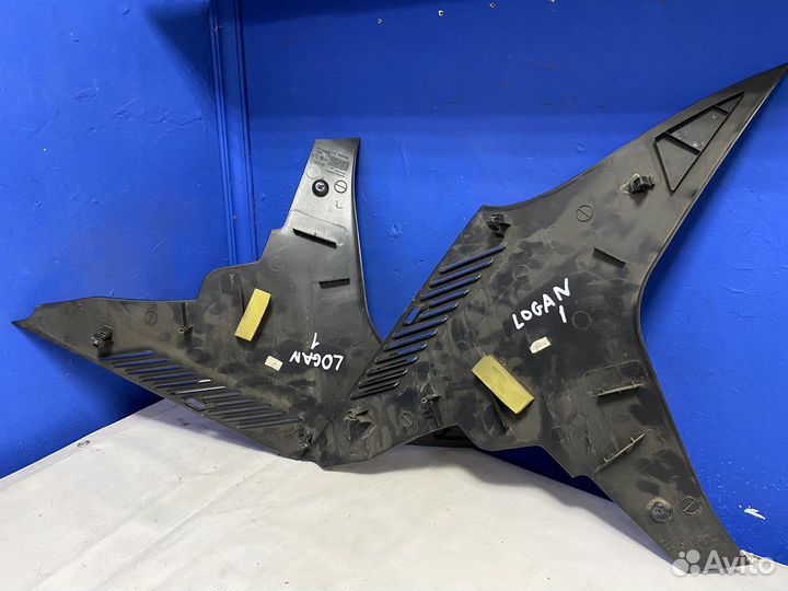 Облицовка задних стоек renault logan 1