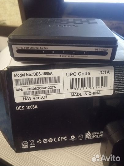 Новый Коммутатор D link des 1005A