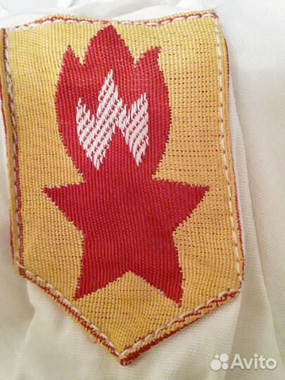 Рубашка белая пионерская детская СССР