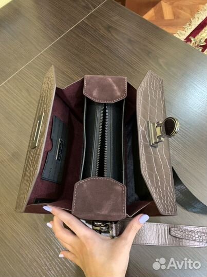 Сумка натуральная кожа и замша