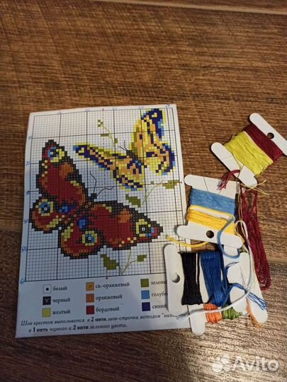 Набор для вышивания, остатки