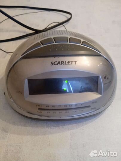 Радио Часы с будильником, scarlett