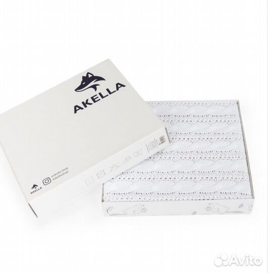 Плед детский вязаный