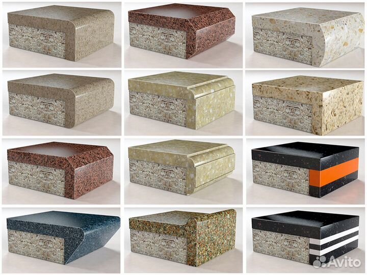 Столешница для кухни черная, из камня