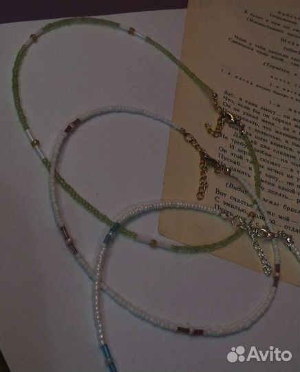 Чокер из бисера ручная работа