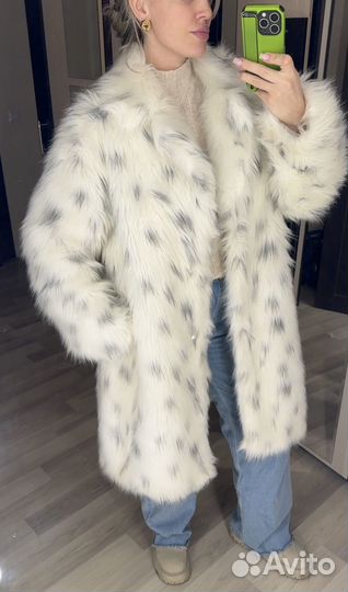 Шуба из эко меха длинная